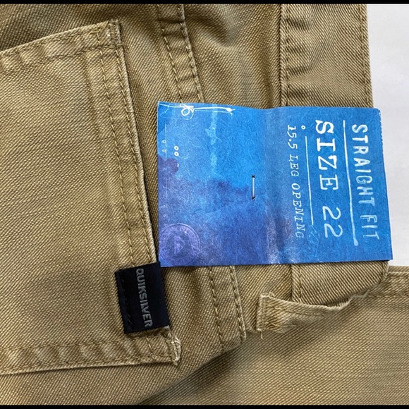 New Quicksilver strech Khaki Jeans 🍭 - Picture 3 of 7